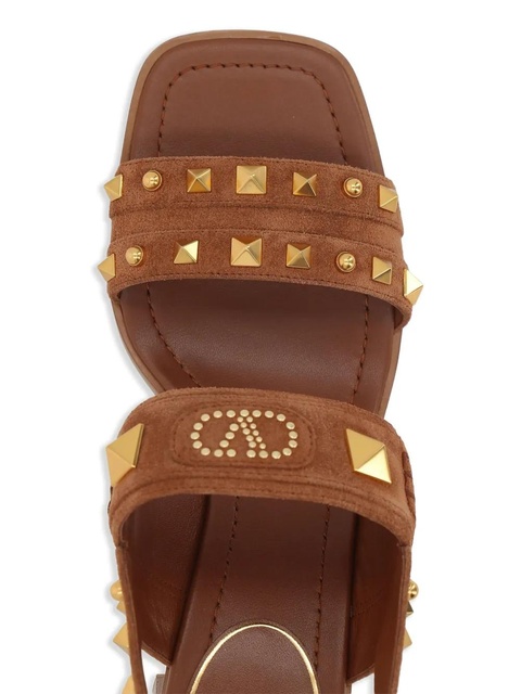 Valentino Garavani 60mm Plaster Caster studded sandals - Brown - zdjęcie produktu nr 2