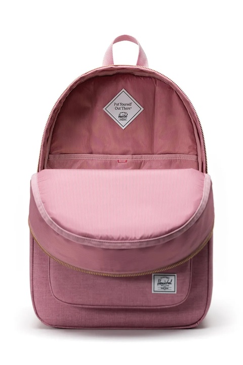 Herschel plecak kolor różowy duży gładki 11407 06570 OS - zdjęcie produktu nr 1