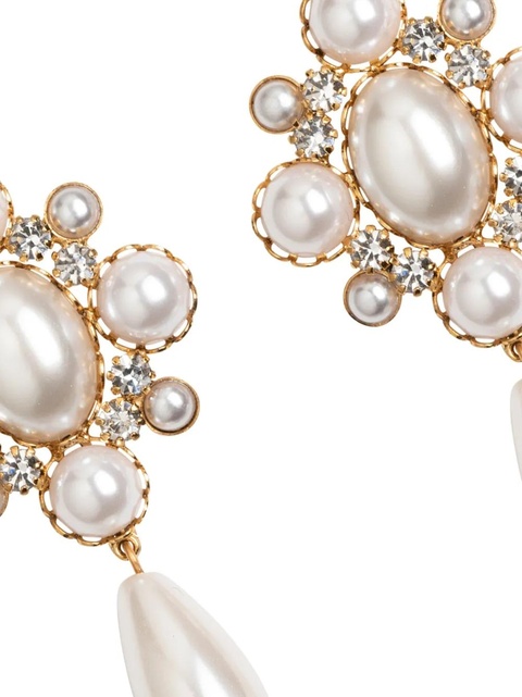 Jennifer Behr Jubilee drop earrings - White - zdjęcie produktu nr 1