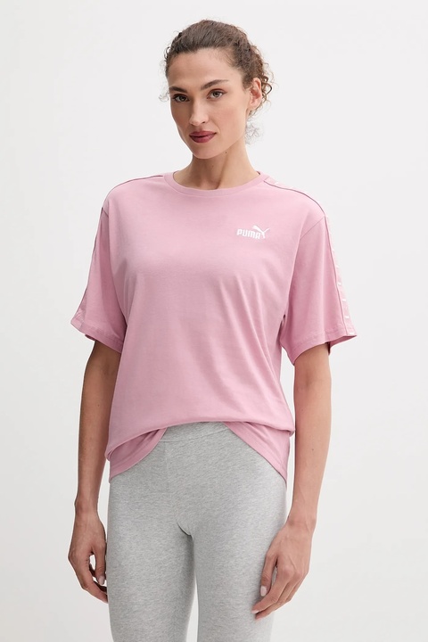 Puma t-shirt bawełniany damski kolor różowy 685009 - zdjęcie produktu nr 1