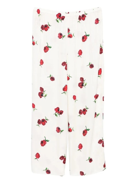 KHAITE graphic-print trousers - Neutrals - zdjęcie produktu nr 1