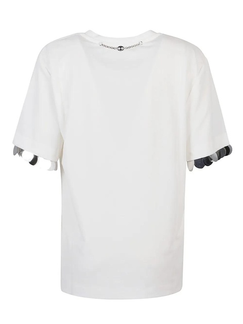 Rabanne sequin-embellished t-shirt - White - zdjęcie produktu nr 2