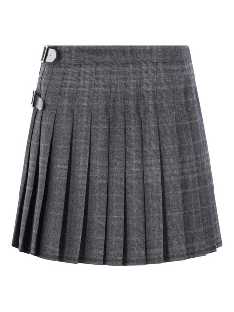 Balenciaga tartan-patterned skirt - Grey - zdjęcie produktu nr 1