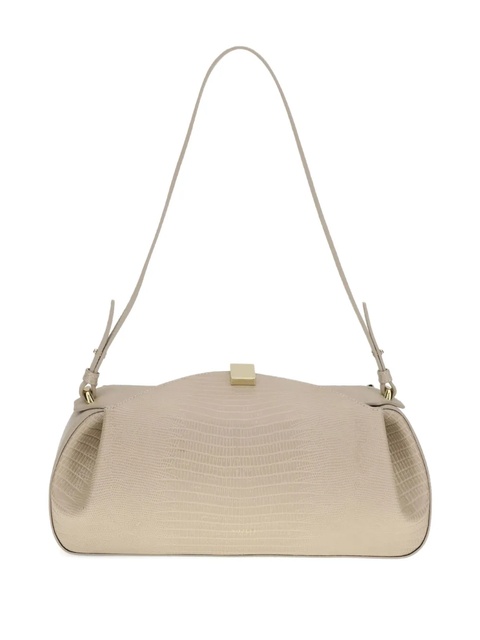 Yuzefi Oyster embossed-leather clutch bag - Neutrals - zdjęcie produktu nr 1