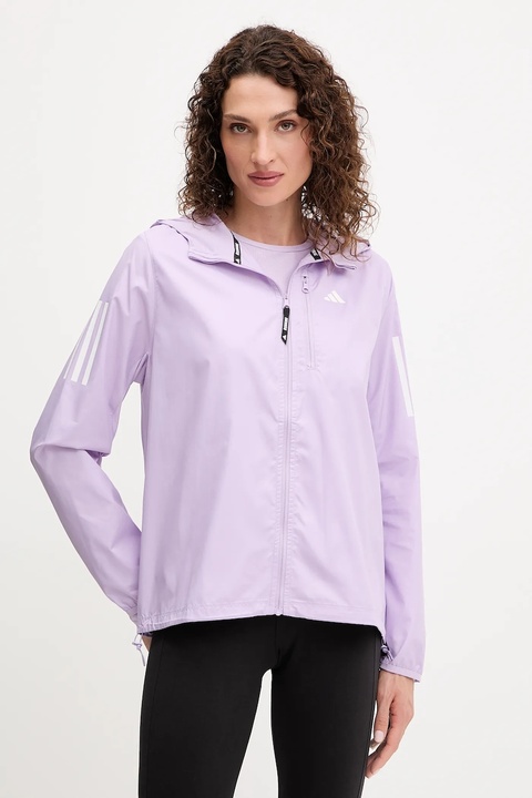 adidas Performance kurtka do biegania Own The Run kolor fioletowy JX2264 - zdjęcie produktu nr 1