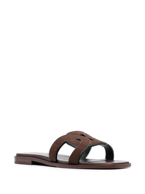 Tod's suede slide sandals - Brown - zdjęcie produktu nr 2