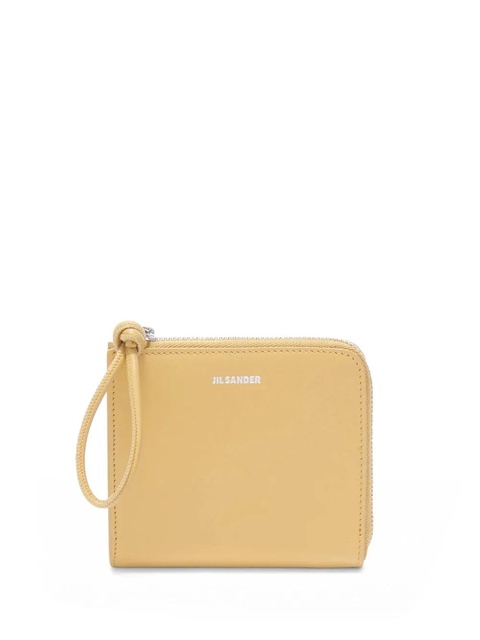 Jil Sander leather logo-print purse - Yellow - zdjęcie produktu nr 1