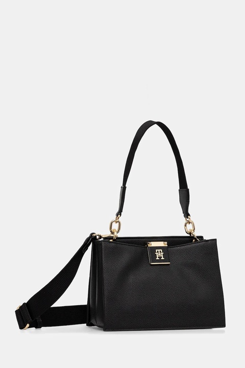 Tommy Hilfiger torebka kolor czarny AW0AW17722 - zdjęcie produktu nr 2
