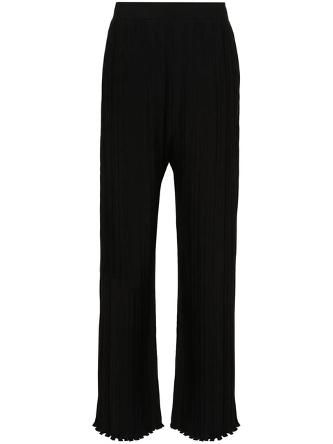 Lanvin plissé wide-leg trousers - Black - zdjęcie produktu nr 1