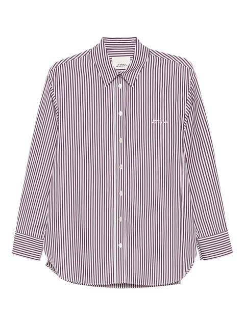ISABEL MARANT striped button-fastening shirt - Neutrals - zdjęcie produktu nr 1
