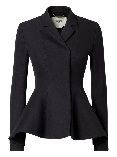 FENDI grain-de-poudre wool jacket - Black - zdjęcie produktu nr 1