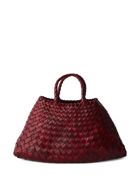 DRAGON DIFFUSION small Santa Croce woven tote bag - Red - zdjęcie produktu nr 1