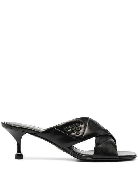Prada 60mm crossover-strap sandals - Black - zdjęcie produktu nr 1