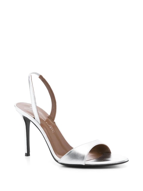 Giuseppe Zanotti 100mm Llilibeth sandals - Silver - zdjęcie produktu nr 1