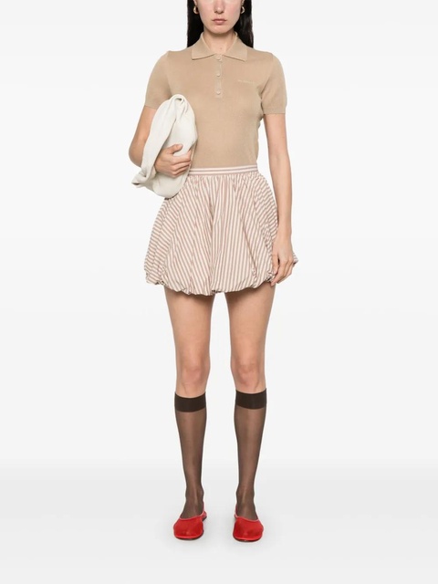SANDRO bubble mini skirt - Neutrals - zdjęcie produktu nr 2