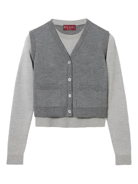 Gucci layered top - Grey - zdjęcie produktu nr 2
