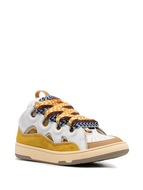 Lanvin Curb chunky lace-up sneakers - Yellow - zdjęcie produktu nr 2