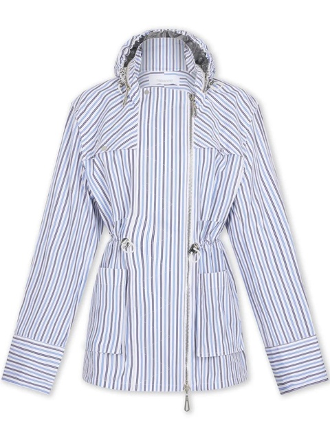 Rabanne striped hooded jacket - Blue - zdjęcie produktu nr 1