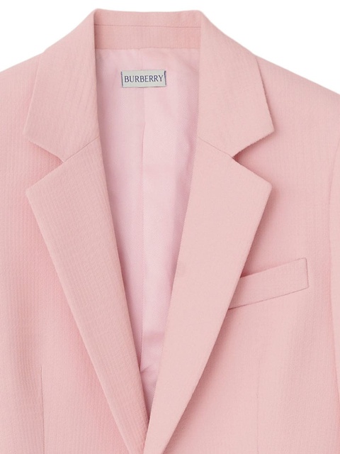 Burberry single-breasted wool blazer - Pink - zdjęcie produktu nr 2