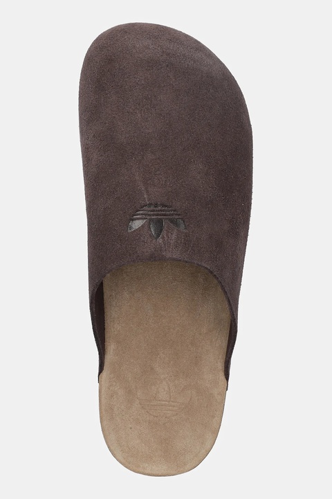 adidas Originals klapki zamszowe Adimule kolor brązowy JS0705 - zdjęcie produktu nr 2