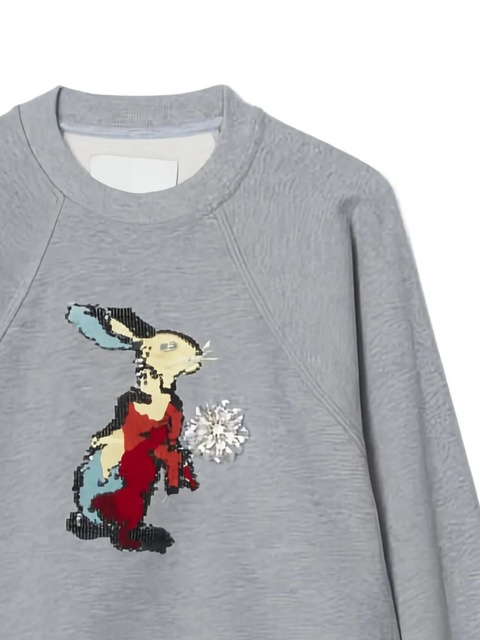 3.1 Phillip Lim rabbit-motif graphic sweatshirt - Grey - zdjęcie produktu nr 1