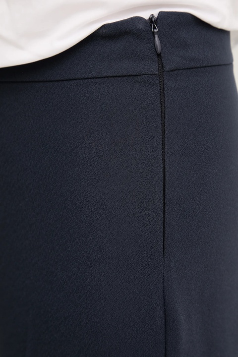 MAX&Co. spodnie damskie kolor granatowy proste high waist 2418131034200 - zdjęcie produktu nr 2
