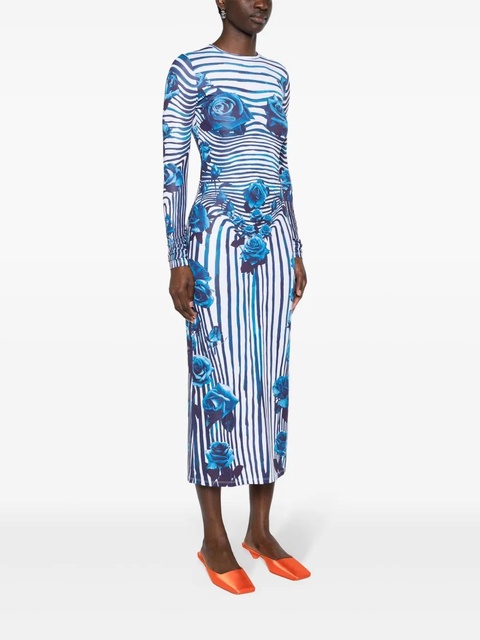 Jean Paul Gaultier Flower Body Morphing midi dress - White - zdjęcie produktu nr 2