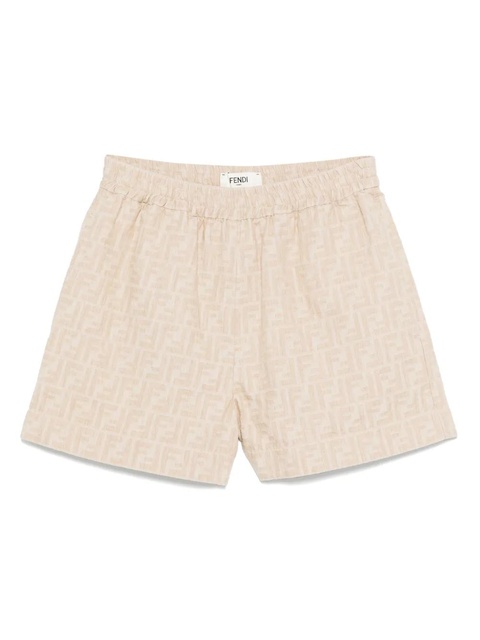 FENDI FF-jacquard shorts - Neutrals - zdjęcie produktu nr 1