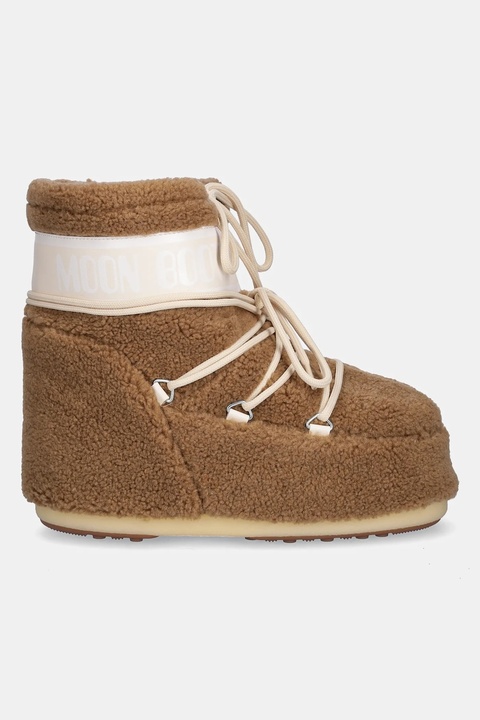 Moon Boot śniegowce MB ICON LOW FLEECE kolor brązowy 80D1409700 M047 - zdjęcie produktu nr 2