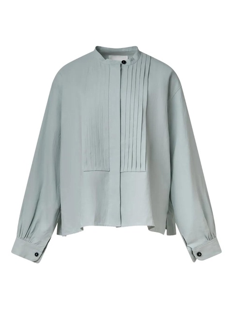 Jil Sander pleat-detail shirt - Blue - zdjęcie produktu nr 1