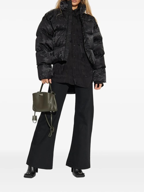 Balenciaga logo-pattern shirt - Black - zdjęcie produktu nr 1