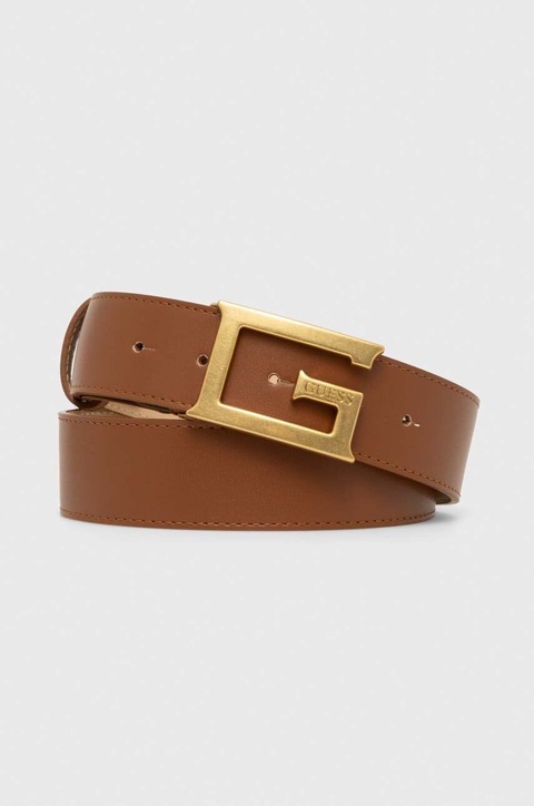 Guess pasek SESTRI damski kolor brązowy BW9104 P4238 - zdjęcie produktu nr 1