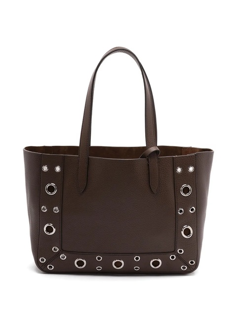 Valentino Garavani metallic-eyelet leather tote bag - Brown - zdjęcie produktu nr 2