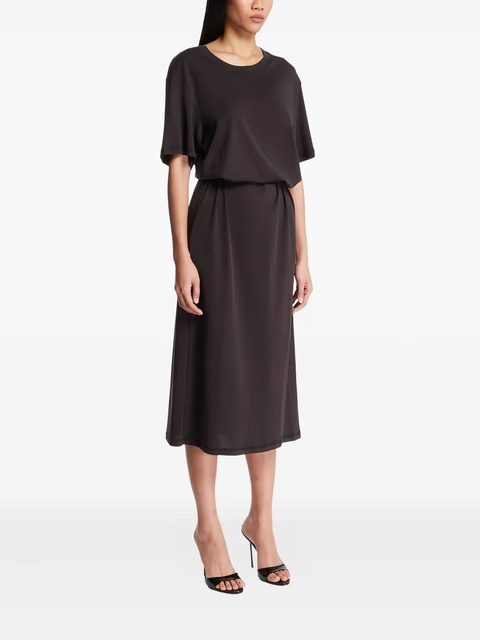 LEMAIRE tie-waist midi dress - Black - zdjęcie produktu nr 2