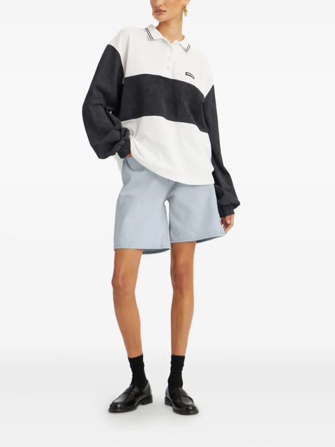 ROTATE BIRGER CHRISTENSEN organic cotton-blend polo top - White - zdjęcie produktu nr 2