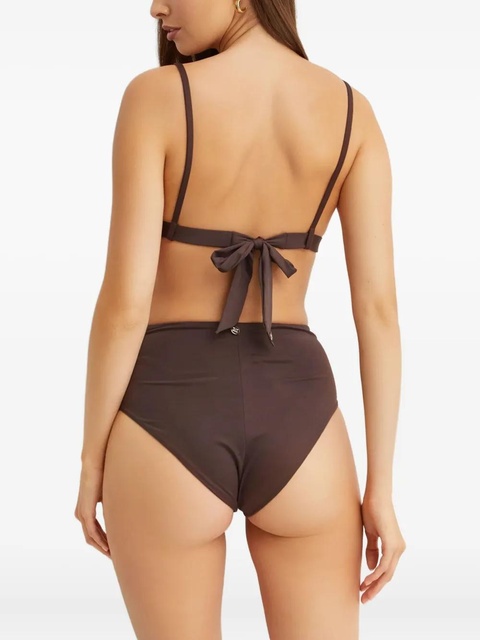 Max Mara logo-letter bikini top - Brown - zdjęcie produktu nr 2