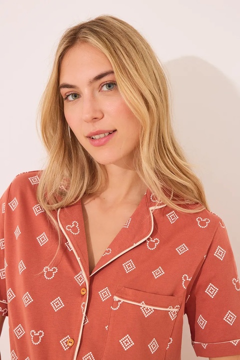 women'secret piżama bawełniana damska kolor pomarańczowy bawełniana 3139909 - zdjęcie produktu nr 2