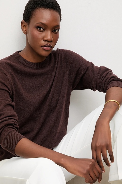 Answear.LAB sweter z wełny merino damski kolor brązowy lekki - zdjęcie produktu nr 1