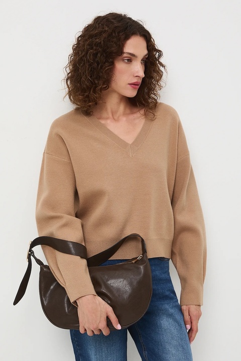 Medicine sweter damski kolor beżowy - zdjęcie produktu nr 1
