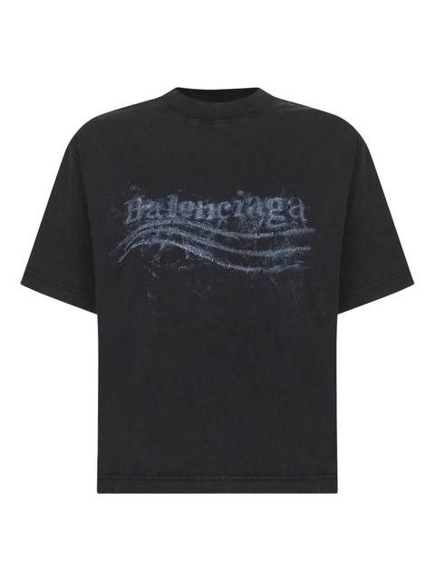 Balenciaga Crayon Political T-shirt - Black - zdjęcie produktu nr 1