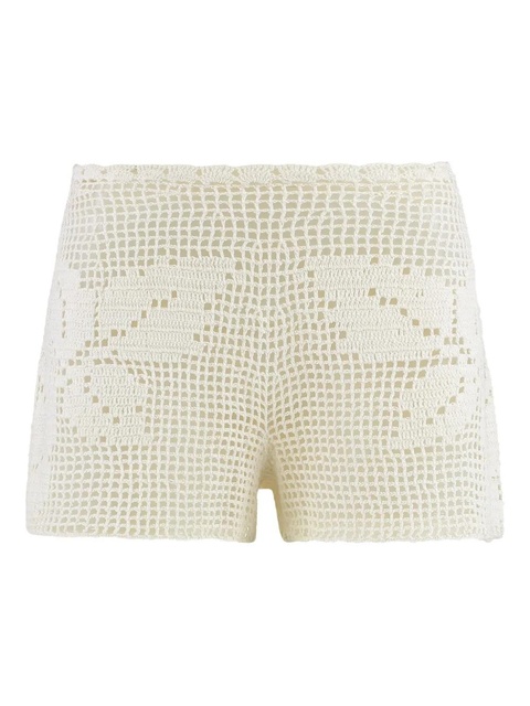 Magda Butrym crochet floral shorts - Neutrals - zdjęcie produktu nr 1