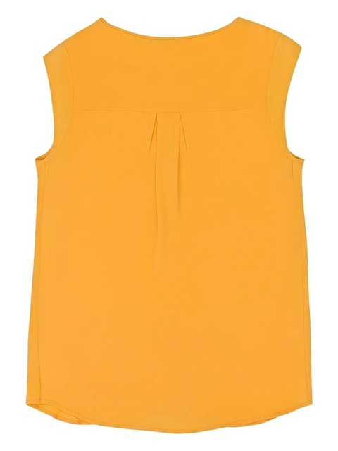 Loro Piana scoop-neck vest - Orange - zdjęcie produktu nr 2