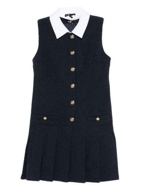 Maje pleated-collar dress - Blue - zdjęcie produktu nr 1