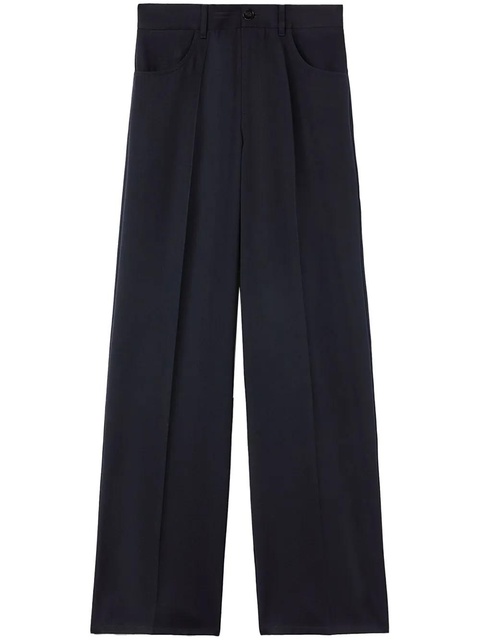 Jil Sander high-waist wide-leg trousers - Blue - zdjęcie produktu nr 1