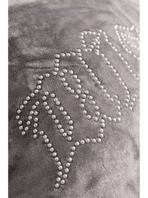 MISBHV rhinestone-logo cropped hoodie - Grey - zdjęcie produktu nr 2