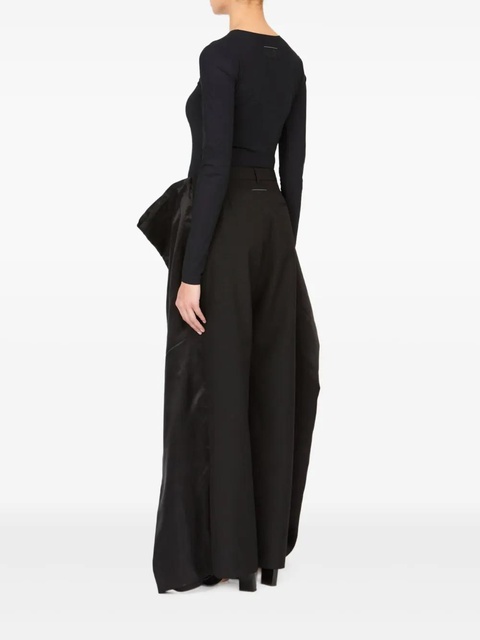 MM6 Maison Margiela panelled trousers - Black - zdjęcie produktu nr 2