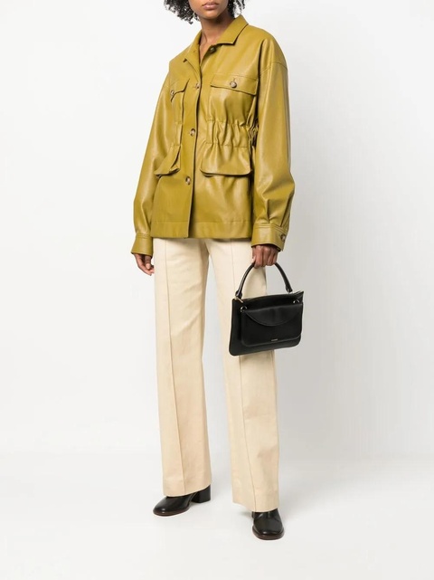 Jil Sander front pouch leather crossbody bag - Black - zdjęcie produktu nr 1