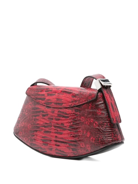 Jil Sander snakeskin crossbody bag - Red - zdjęcie produktu nr 2