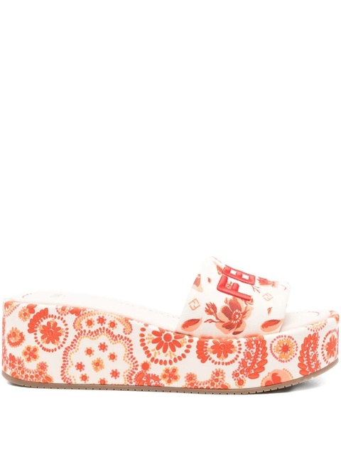 FENDI 55mm Sunshine floral-print sandals - Neutrals - zdjęcie produktu nr 1