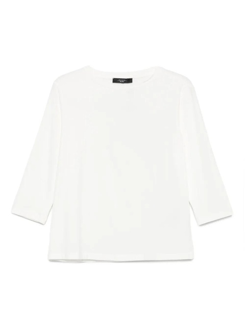 Weekend Max Mara three-quarter sleeve crew-neck top - White - zdjęcie produktu nr 1